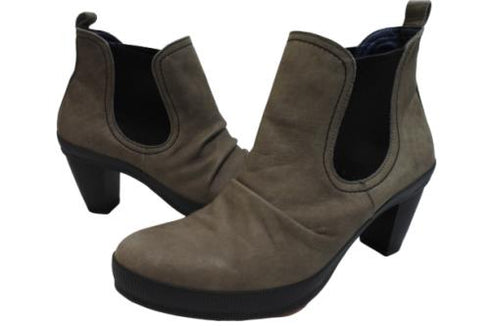 【SPINGLE NIMA NIMA706 グレー】本革サイドゴアブーティ